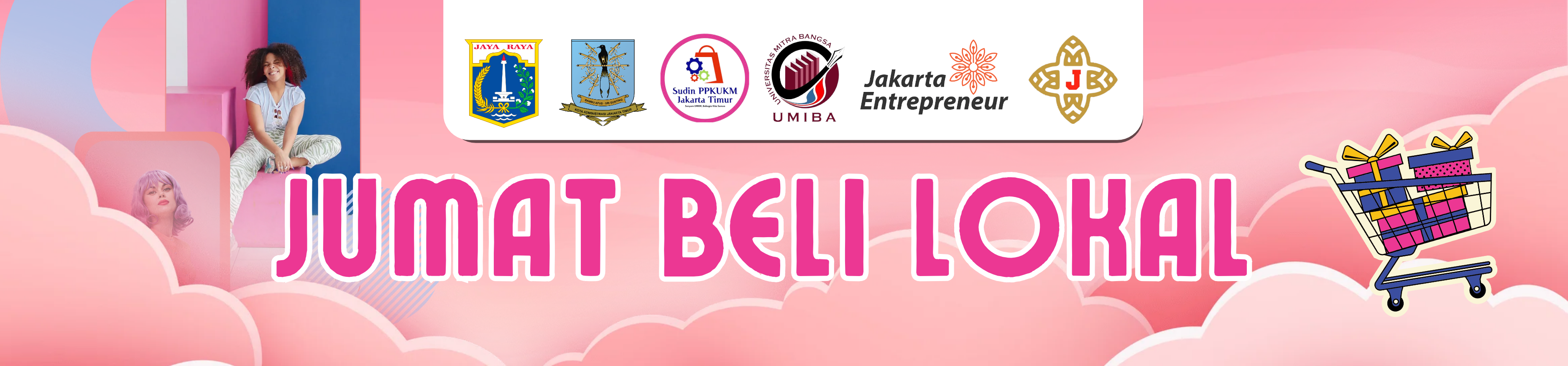 Banner Toko Jumat Beli Lokal Jakarta Timur